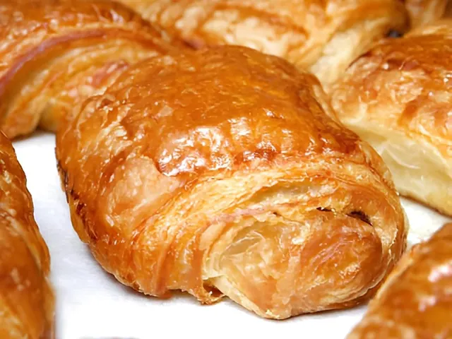 French Chocolate Croissant from Bagel Point in Greenpoint, Brooklyn