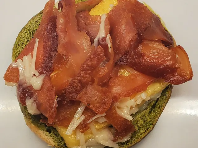 V12 Vegan Bacon, Egg and Cheese from Bagel Point in Greenpoint, Brooklyn