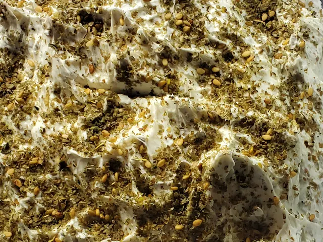Za'atar Cream Cheese from Bagel Point in Greenpoint, Brooklyn