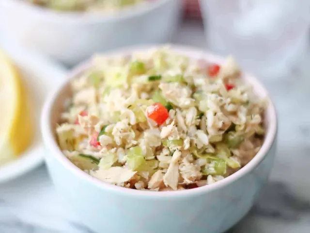 Albacore Tuna Salad by the Pound from Bagel Point in Greenpoint, Brooklyn