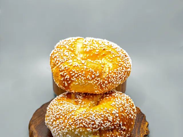 Salt Bagel from Bagel Point in Greenpoint, Brooklyn