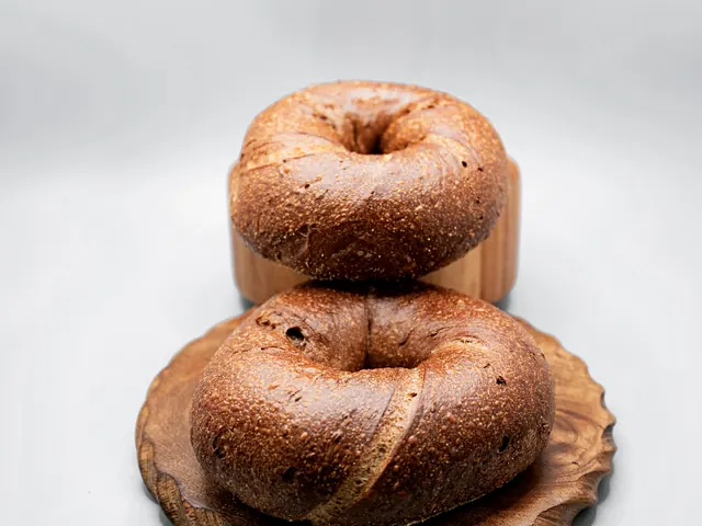 Pumpernickel Bagel from Bagel Point in Greenpoint, Brooklyn