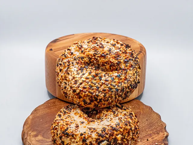 Gluten Free Everything Bagel from Bagel Point in Greenpoint, Brooklyn