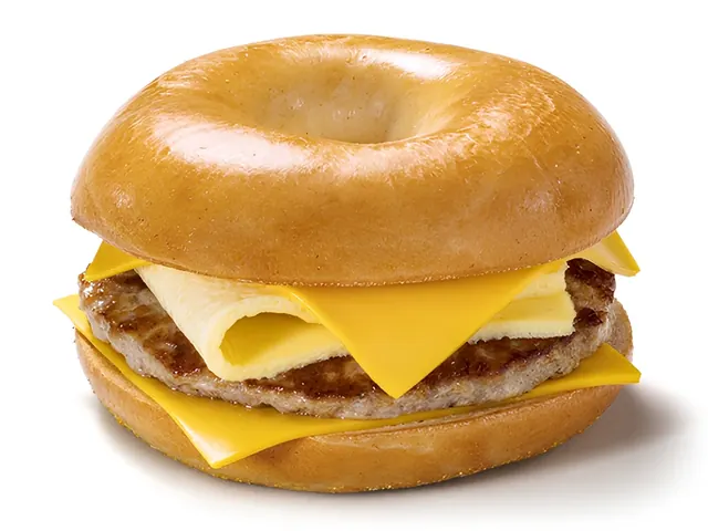Sausage, Egg and Cheese from Bagel Point in Greenpoint, Brooklyn
