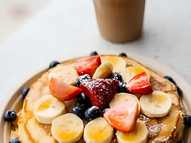 Pancakes from Bagel Point in Greenpoint, Brooklyn