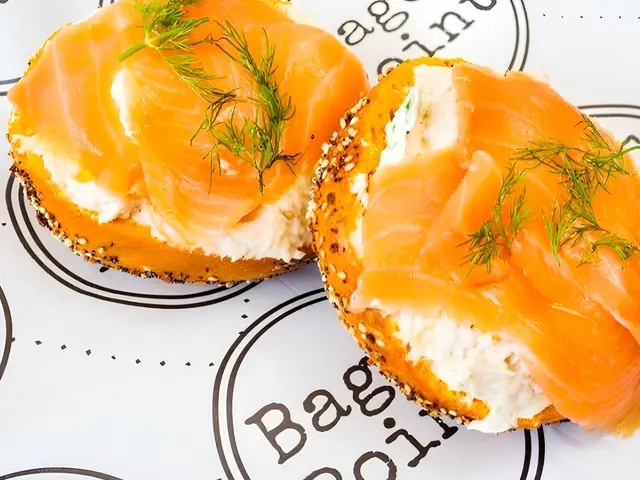Plain Lox Special from Bagel Point in Greenpoint, Brooklyn