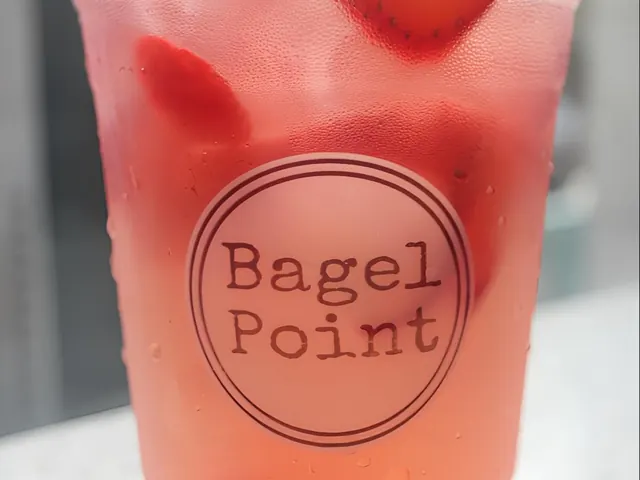 Strawberry Acai Refresher from Bagel Point in Greenpoint, Brooklyn