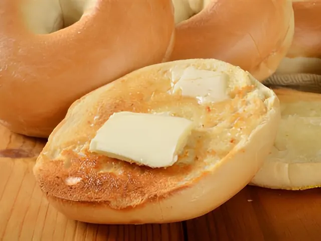 Bagel with Butter from Bagel Point in Greenpoint, Brooklyn