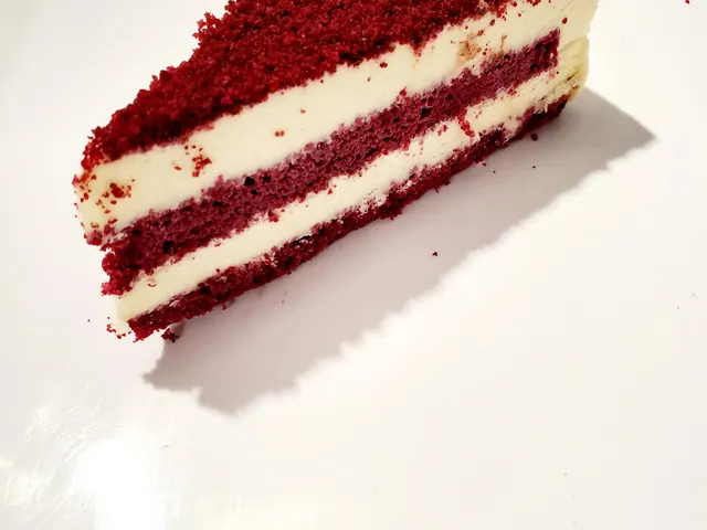 Red Velvet Cake from Bagel Point in Greenpoint, Brooklyn