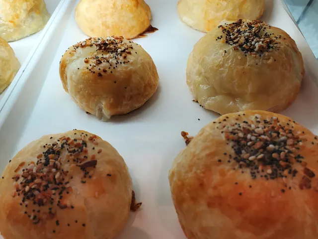 Jumbo Knishes from Bagel Point in Greenpoint, Brooklyn