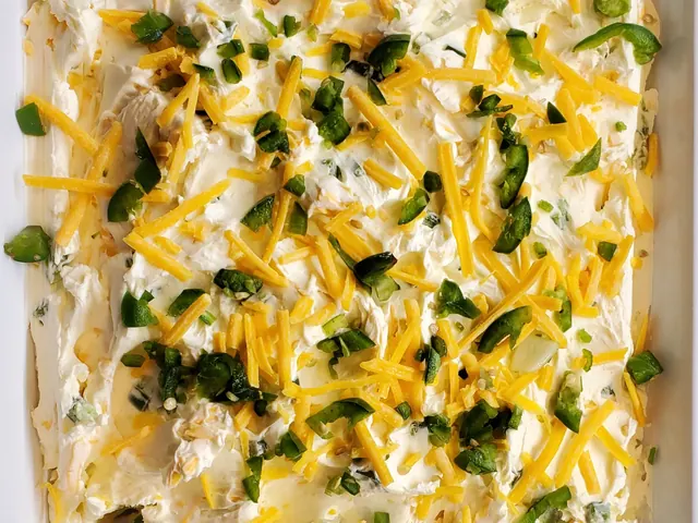 Jalapeno Cheddar Cream Cheese from Bagel Point in Greenpoint, Brooklyn