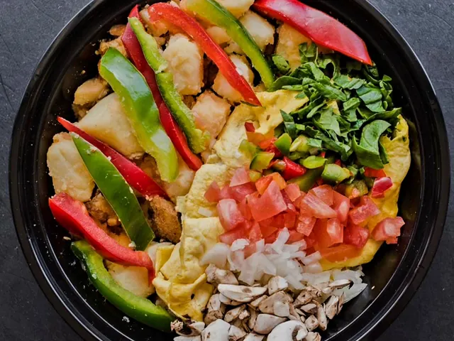 Garden Omelette from Bagel Point in Greenpoint, Brooklyn
