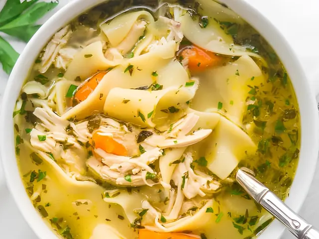 Chicken Noodle Soup from Bagel Point in Greenpoint, Brooklyn