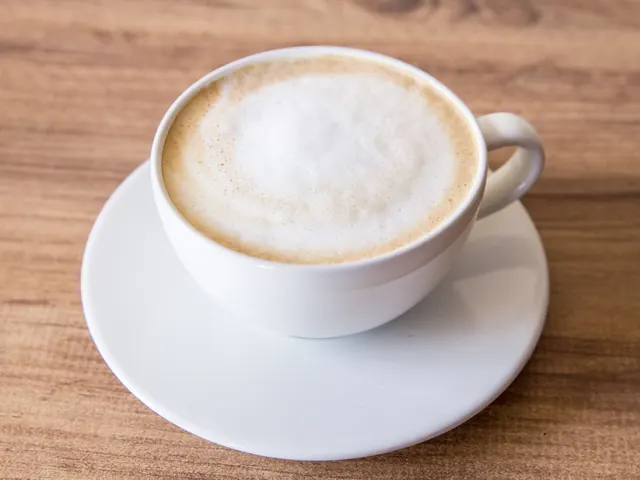 Cappuccino from Bagel Point in Greenpoint, Brooklyn