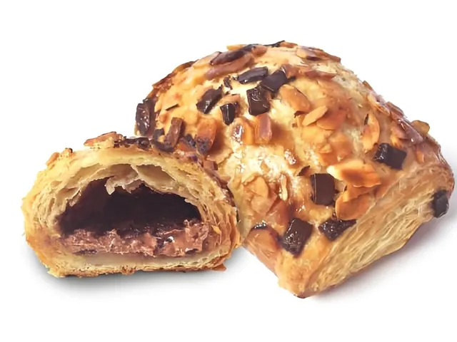 Chocolate Hazelnut Crunch Croissant from Bagel Point in Greenpoint, Brooklyn