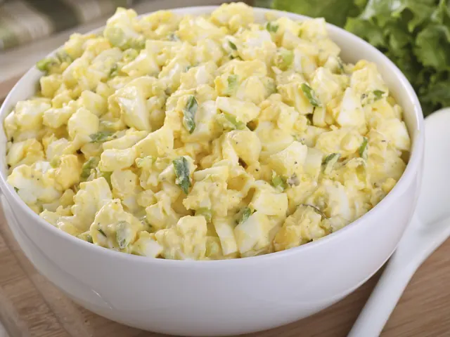Organic Egg Salad from Bagel Point in Greenpoint, Brooklyn