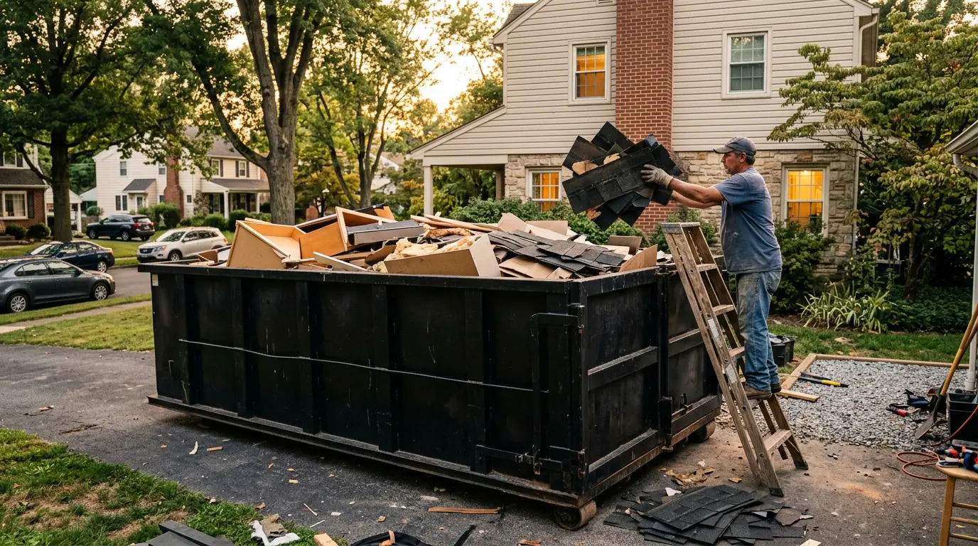 20 yard roll off dumpster rental for a kitchen remodel in Indiana PA