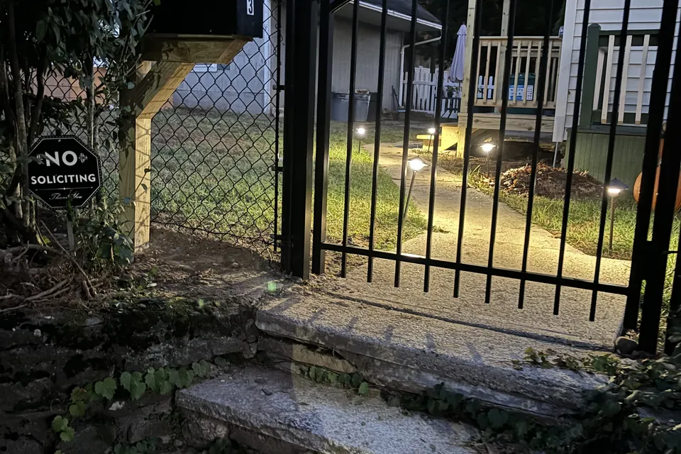 Low voltage landscape lighting installed by Gourley Electric