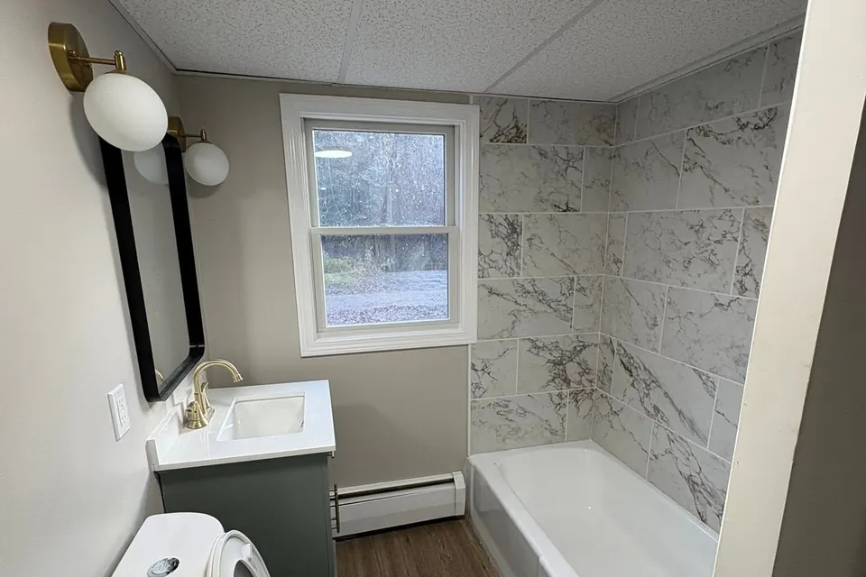 Bathroom remodel wiring by Gourley Electric