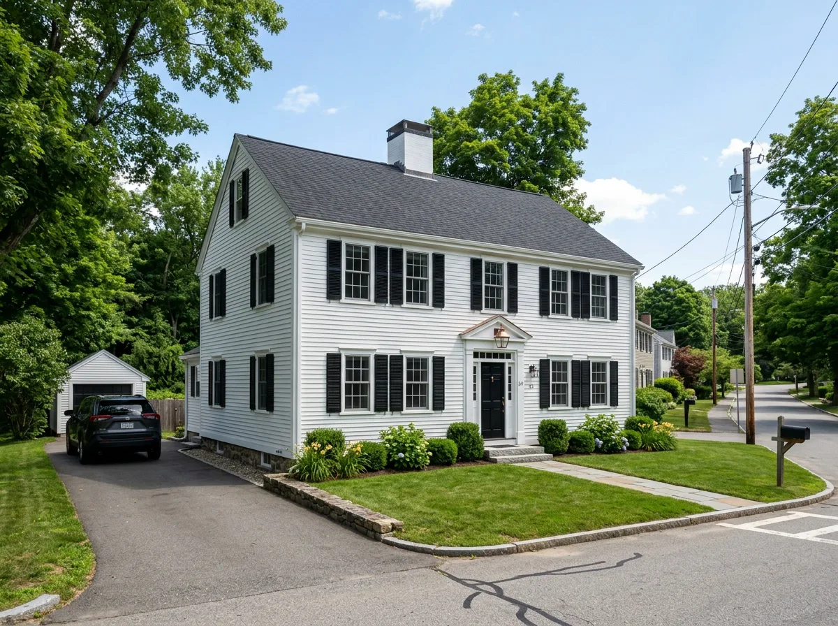 Two-story New England colonial home in Worcester, Massachusetts sold to Silver Homes for cash
