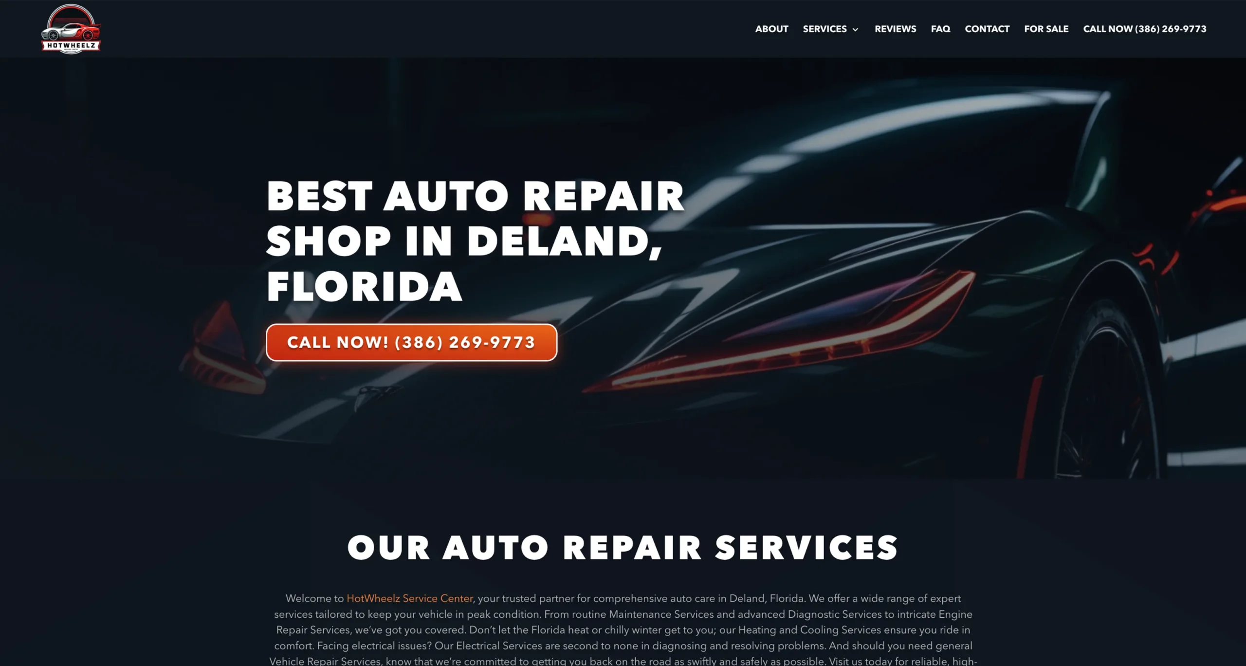 Auto Repair website