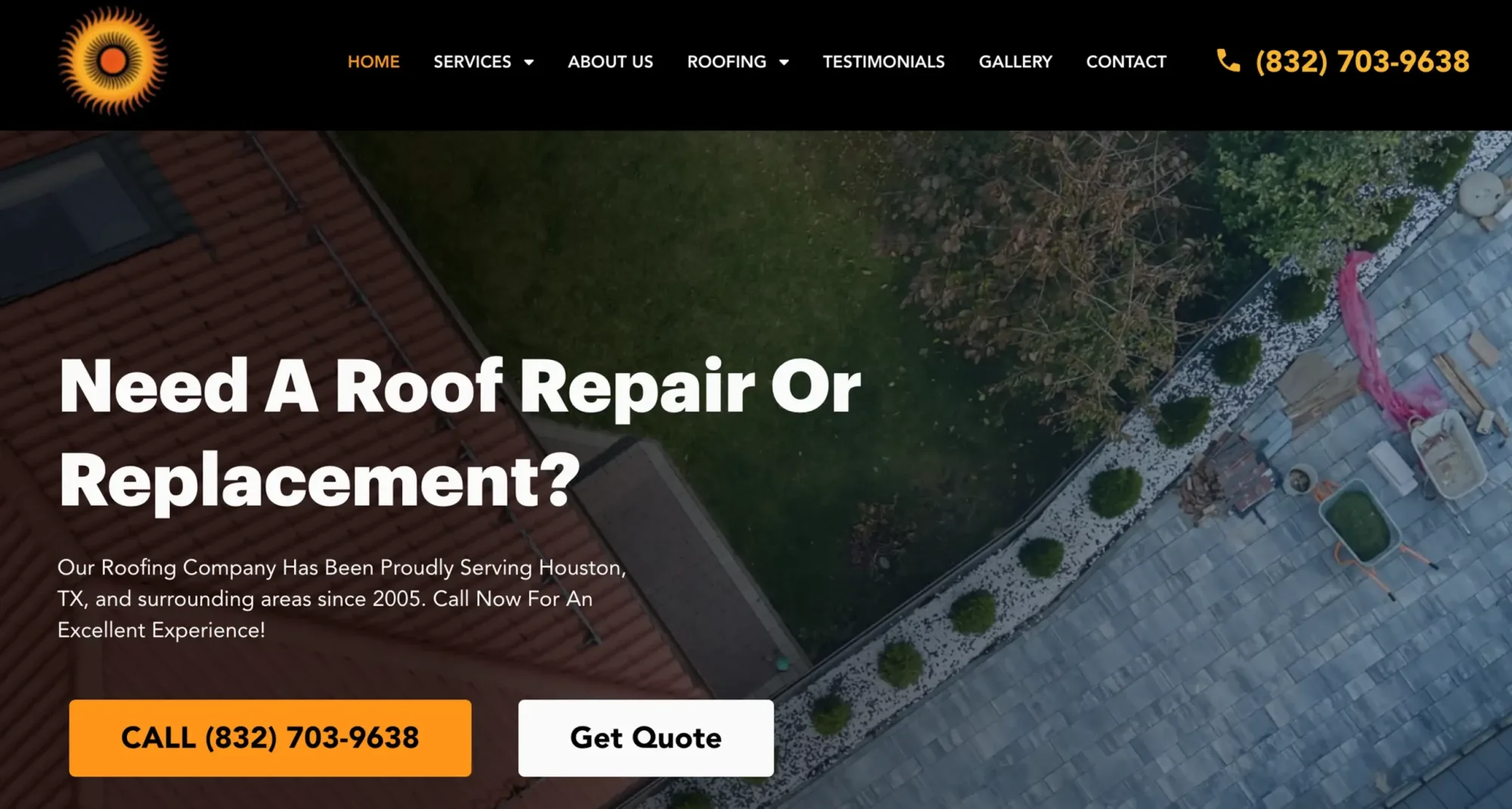 Roofing Contractor website